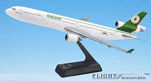 EVA Air Taiwanese Airline MD-11 Airplane Miniature Model Plastic Snap-Fit 1:200 Part# AMD-01100H-003