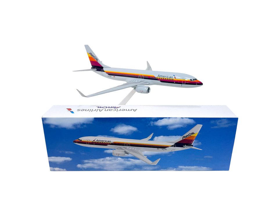 American/Air Cal Boeing 737-800 modelo de avión en miniatura fundido a presión 1:200 parte # ABO-73780H-033