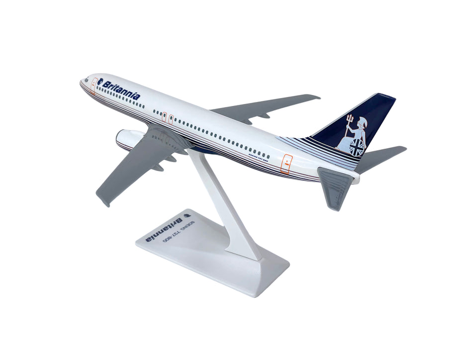 Britannia (OC) 737-800 Modèle miniature d'avion en plastique Snap-Fit 1:200 Pièce # ABO-73780H-013