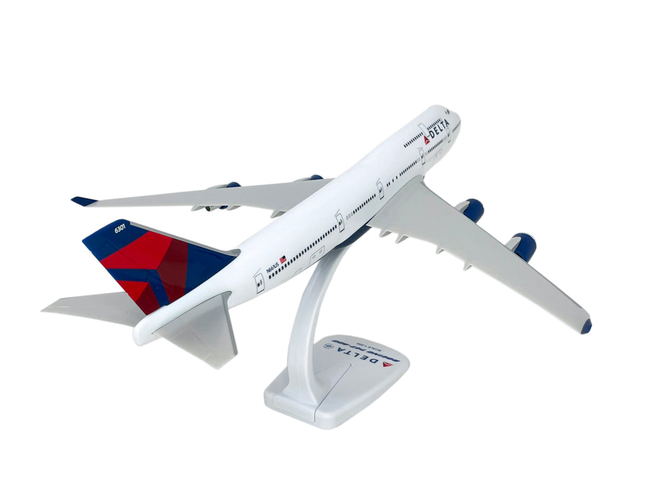Delta (07-Cur) Boeing 747-400 Avion Miniature Modèle Snap Fit 1:200 Part#ABO-74740H-019