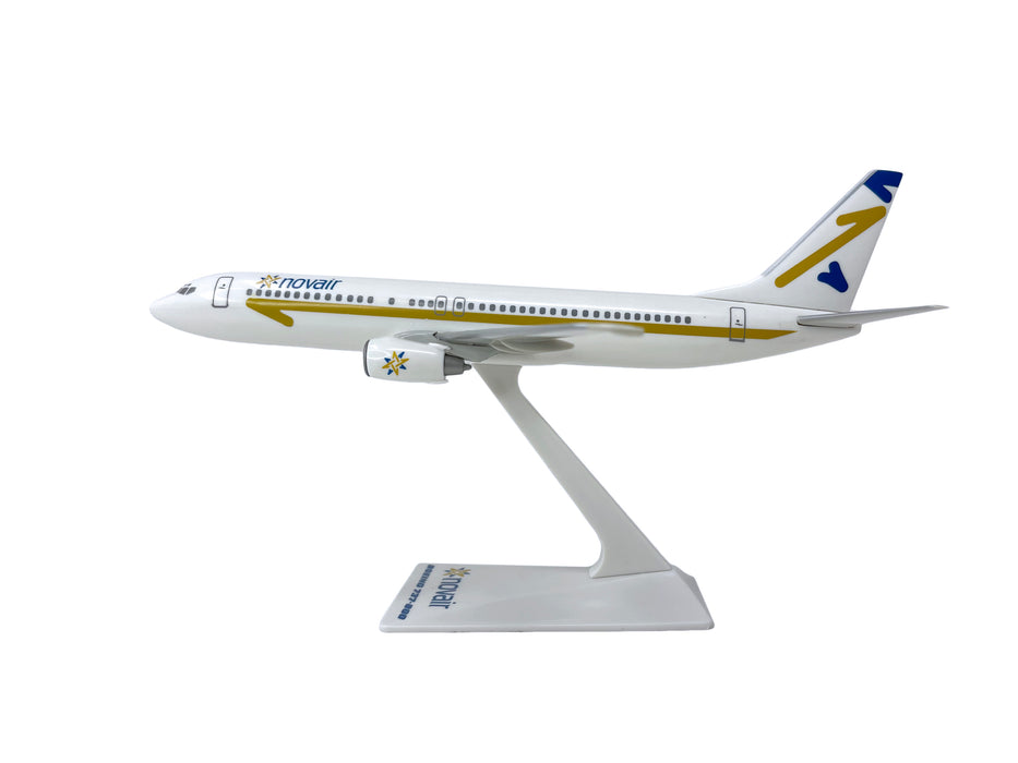Novair (97-04) Boeing 737-800 Modelo de avión en miniatura Plástico Snap Fit 1:250 Parte # ABO-73780H-021