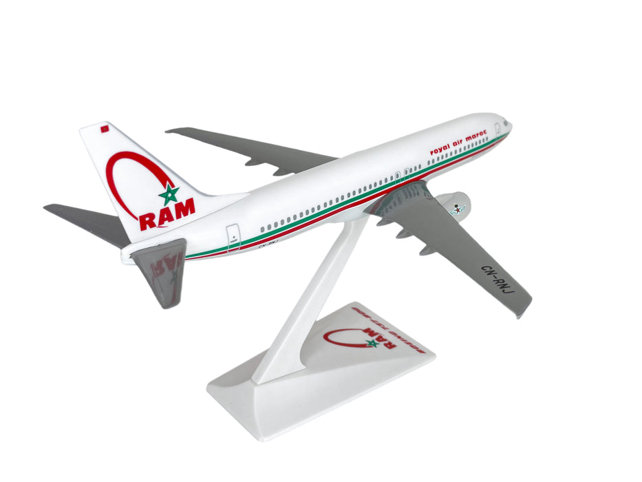 Royal Air Maroc Boeing 737-800 Avion Miniature Modèle Snap Fit 1:200 Pièce # ABO-73780H-006 par Flight Miniatures