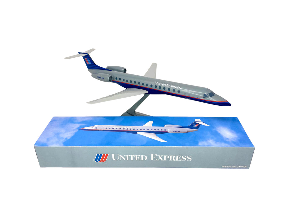 United Express (93-04) RJ145 Avion Miniature Modèle Plastique Snap Fit 1:100 Part # AEM-14500C-003