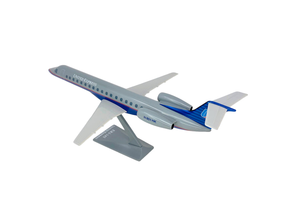 United Express (93-04) RJ145 Avion Miniature Modèle Plastique Snap Fit 1:100 Part # AEM-14500C-003