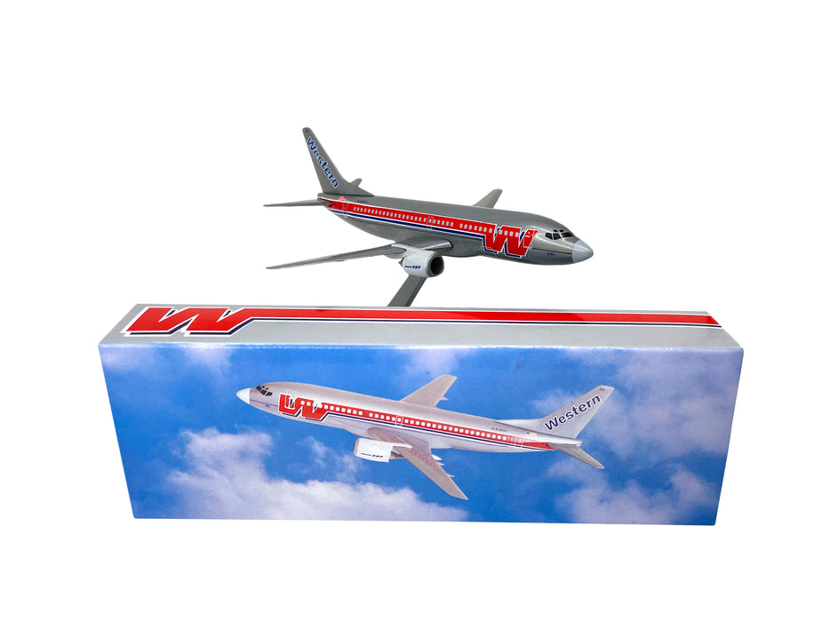 Western "Bare Metal" 737-300 Modelo de avión en miniatura Plástico Snap-Fit 1:200 Parte # ABO-73730H-004