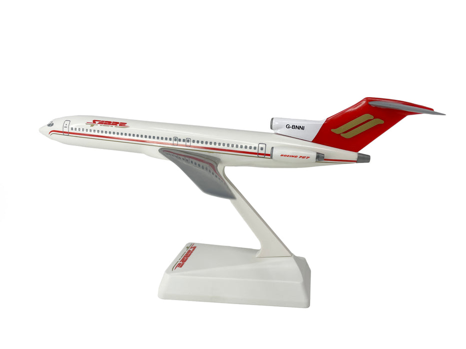 Sabre Airways Boeing 727-200 Avion Miniature Modèle Plastique Snap-Fit Échelle 1:200 Pièce # AABO-72720H-025