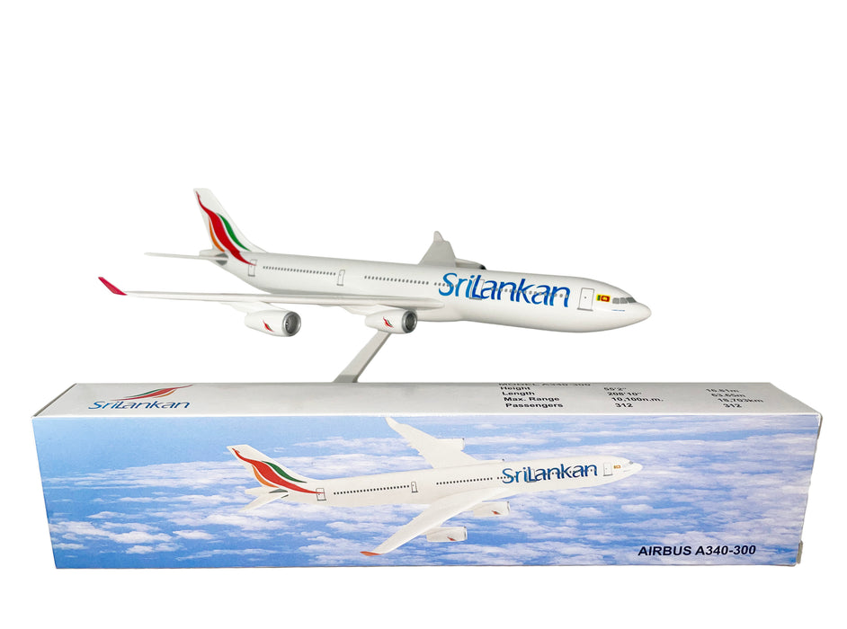 Flight Miniatures Sri Lankan (99-Cur)Airbus A340-300 Airplane Miniature Model Plastic Snap Fit 1:200 Part# AAB-34030H-020