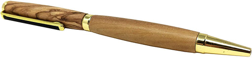 Bolígrafo de madera de olivo hecho a mano y tallado a mano por artesanos – Dimensiones: 5,2 pulgadas de largo o 13,5 cm