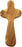 Croix de soin/maintien en bois d'olivier fabriquée à la main en Terre Sainte par des artisans - Petite croix de poche ; 4" x 2" (pouces)