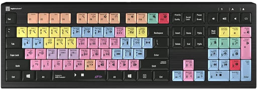 Logickeyboard Designed for Avid Pro Tools 2018 Compatible with Win 7-10 - Astra 2 Backlit Keyboard # LKB-PT-A2PC-US