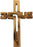 AramediA Olive Wood Handcrafted Jesus Wall Hanging Cross by Artisans in The Holy Land- 6" x 8" x 0.5" (Inches)