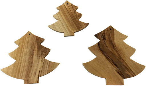 Adorno de Navidad hecho a mano de madera de olivo en Tierra Santa por artesanos - 4" x 3" x 5" (pulgadas)