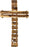 AramediA Olive Wood Handcrafted Our Father Wall Cross Hand Crafted by Artisans in The Holy Land- 11" X 7.5" X 0.5" (Inches)
