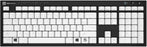 Logickeyboard Braille 6 dot PC Nero Slim Line Keyboard Compatible with Windows 7-11# LKB-Braille-BJPU-US