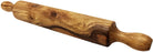 Rodillo de madera de olivo hecho a mano en Tierra Santa por artesanos con asas fijas para hornear masa, pizza, pasteles, pastas y galletas, 16.5 pulgadas