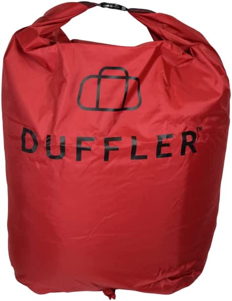 Duffler Dry Sack Saco ligero de nailon impermeable de 60 l; color rojo intenso