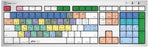 Logickeyboard Avid Sibelius macOS Ergonomic Wired colour-coded Keyboard