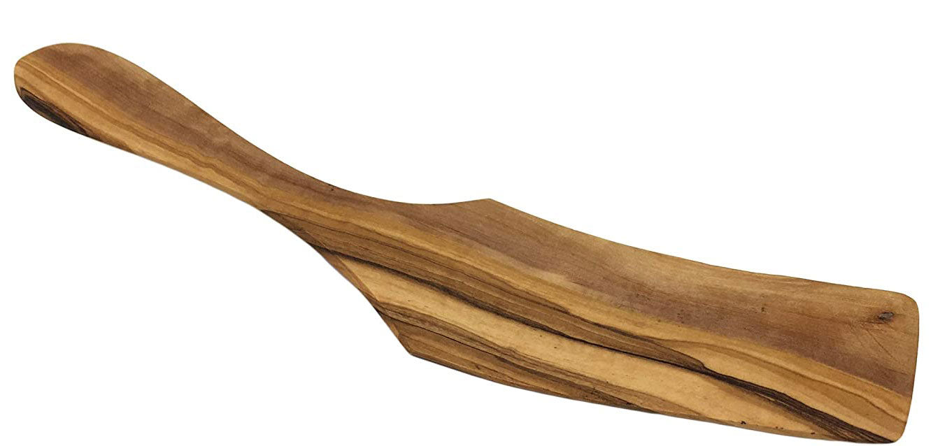 Olive Wood Wooden Spatula Server Pizza - Cake Holder- Cutter -Handmade and Hand Carved by artisans.