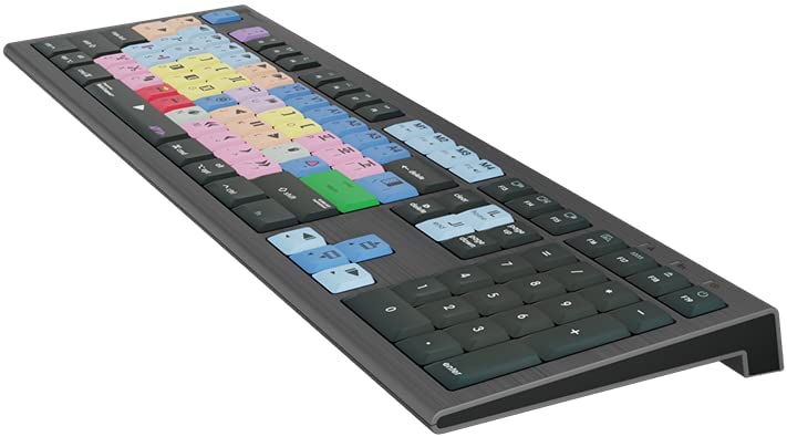 Logickeyboard Designed for AVID Media Composer Compatible with macOS -Astra 2 Backlit Keyboard # LKB-MCOM4-A2M-US