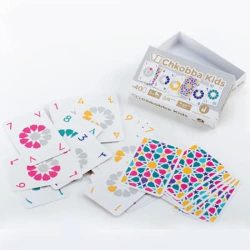 Chkobba Kids Numbers dynamic cards interactive game Arabic numerals