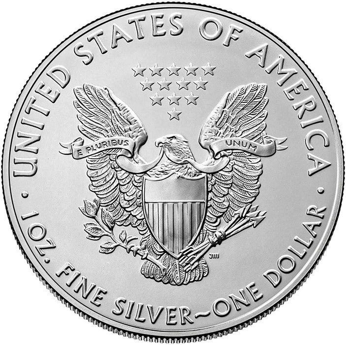2020 1 OZ .999 Silver Eagle Dollar Coin BU, Walking Liberty, Uncirculated by US Mint- Comes with Coin Capsule Holder Sealed Protection