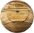 Petit bol rond en bois d'olivier fabriqué à la main par des artisans en Terre Sainte pour servir des bonbons, des noix, des desserts, des fruits ou une décoration d'accent pour toute occasion - Dimensions : 9,5 x 2 (cm)