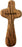 Cruz de madera de olivo hecha a mano de olivo en Tierra Santa por artesanos: cruz de bolsillo pequeña; 4" x 2" (pulgadas)