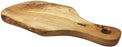 Planche à découper en bois d'olivier faite à la main avec poignée, faite à la main et sculptée à la main par des artisans - Dimensions : 40 x 25 x 2 (cm) ou 15,5 x 9,5 x 0,7 (pouces) ; - Poids : 1,6 kg / 3,4 livres