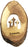 AramediA - Adorno de madera de olivo hecho a mano con cruces navideñas en Tierra Santa por artesanos - 5" x 3" (pulgadas)