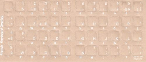Transparent French Keyboards Stickers