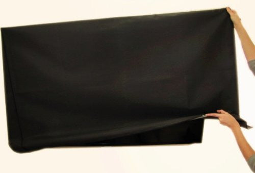 Large Flat Screen TV (65") Marine Grade Nylon Dust Black Color Cover 