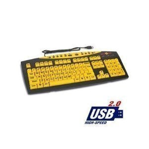 AbleNet Keys U See Large Print US English USB Wired Keyboard 