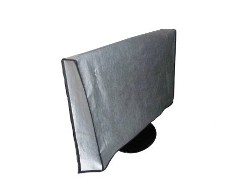 Large Flat Screen TV (39") Vinyl Padded Dust Silver Color Covers Ideal for Outdoor Locations