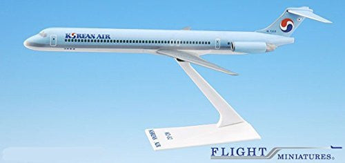 Korean Air (84-Cur) MD-80 Airplane Miniature Model Plastic Snap Fit 1:200 Part# AMD-08000H-015