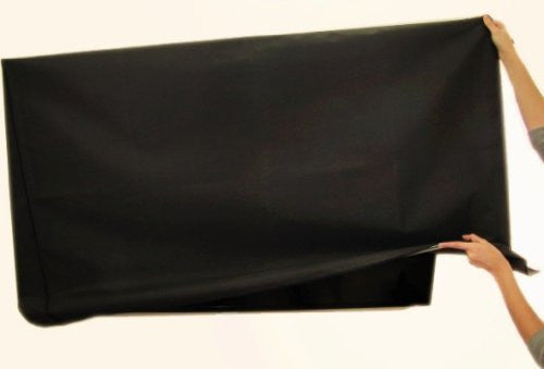 Large Flat Screen TV (70") Marine Grade Nylon Dust Black Color Cover 