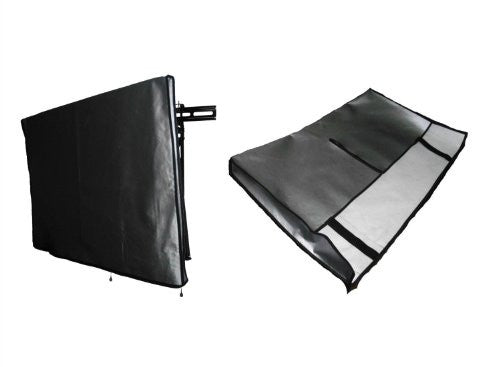 Large Flat Screen TV (70") Marine Grade Nylon Dust Black Color Cover 