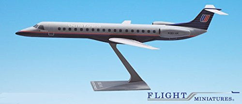 United Express (93-04) RJ145 Modelo de avión en miniatura Plástico Snap Fit 1:100 Parte # AEM-14500C-003