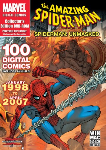 Marvel Comics - The Amazing Spider-Man - SPIDER-MAN: UNMASKED - Más de 100 cómics digitales desde enero de 1998 hasta abril de 2007 en DVD-ROM en formato Acrobat PDF (Mac y Windows)