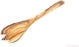 Wooden Cooking Utensil Olive Wood Fork - Handmade and Hand Carved By Bethlehem Artisans near the birthplace of Jesus (12.5" x 2.5" x 0.3")