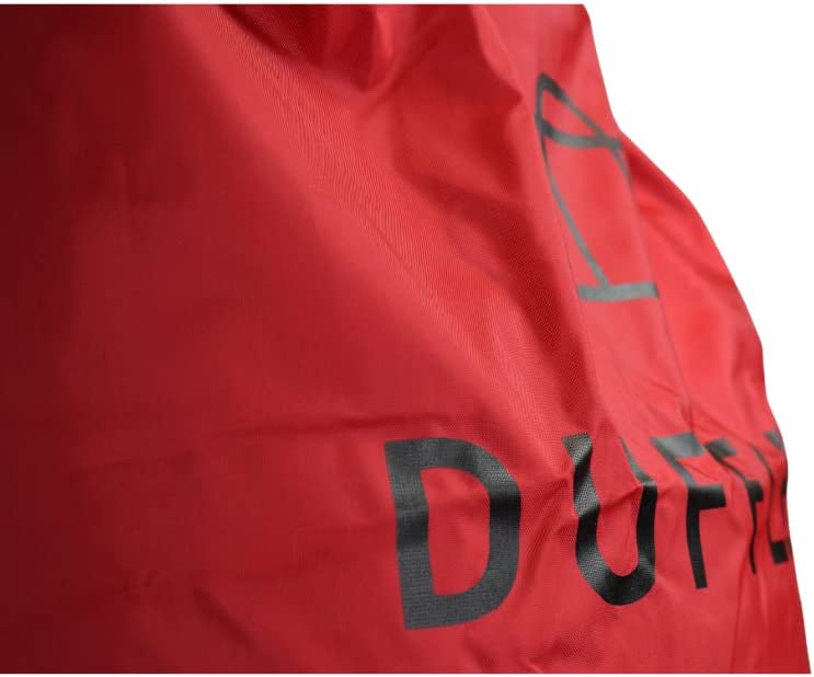 Duffler Dry Sack léger 60L sac en nylon imperméable ; Couleur rouge profond
