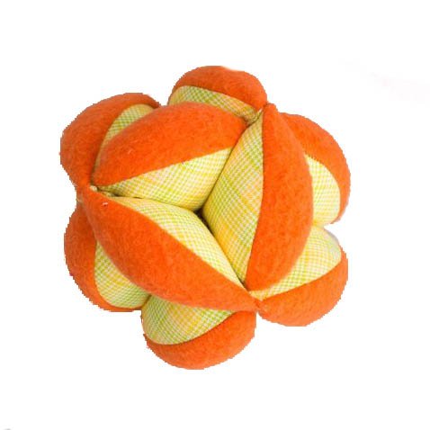 Handmade Plush Puzzle Ball - Measures (6" x 6" x 6") - Made by Women Artisans
