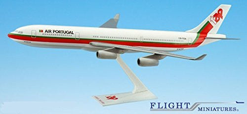 TAP Air Portugal A340-300 Airplane Miniature Model Plastic Snap Fit 1:200 Part# AAB-34030H-007