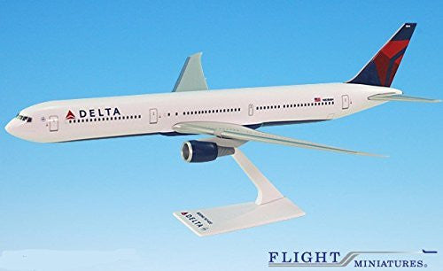 Delta (07-Cur) Boeing 767-400 Modelo de avión en miniatura Snap Fit 1:200 Part#ABO-76740H-006