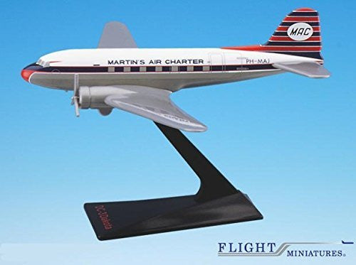 Martin's Air Charter DC-3 Airplane Miniature Model Plastic Snap Fit 1:130 Part# ADC-00300D-004