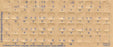 Pegatinas de teclado letón - Etiquetas - Superposiciones con caracteres azules para teclado de computadora blanco