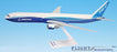 Boeing Demo (04-Cur) 767-400 Modèle miniature d'avion en plastique Snap Fit 1:200 Part # ABO-76740H-005