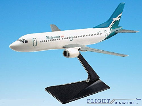 Tradewinds 737-300 Airplane Miniature Model Plastic Snap Fit 1:180 Part# ABO-73730F-007