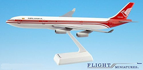 Air Lanka (79-99) Airbus A340-300 Airplane Miniature Model Plastic Snap-Fit 1:200 Part#AAB-34030H-011