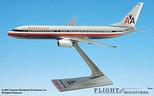 American (70-13) 737-800 Modelo de avión en miniatura Plástico Snap Fit 1:200 Parte # ABO-73780H-003