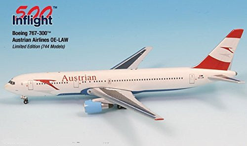 Austrian Airways OE-LAW 767-300ER Modèle miniature d'avion en métal moulé sous pression 1:500 Pièce # A015-IF5763002